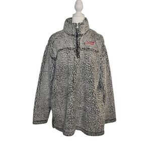 Boxercraft Budweiser Mens Size XL Grey 1/4 Zip Fleece Sweater